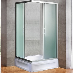 River Душевой уголок Morava XL 100/80/24 MT с поддоном – фотография-1